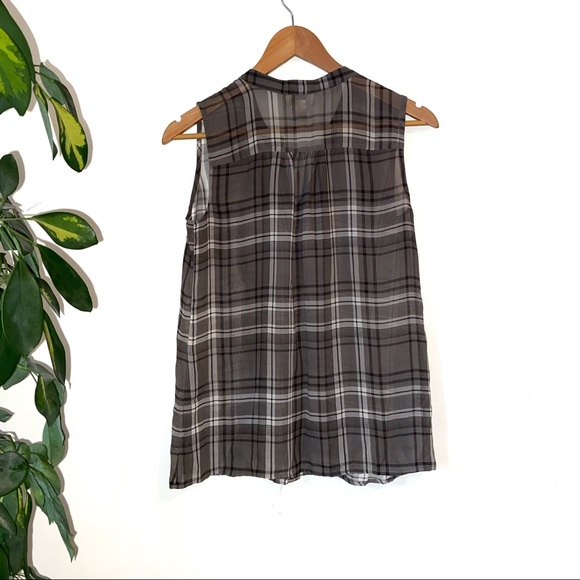 ANN TAYLOR LOFT grey tank top - Picture 2 of 4